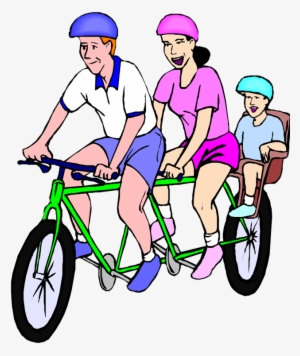 Bicycle Clipart Family - Clip Art
