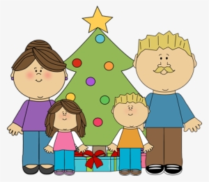 Illustration Of Happy Family - Family Christmas Pictures Clip Art