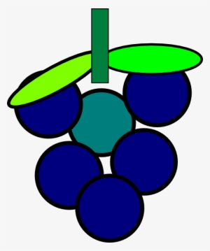 Vector Freeuse Library Grape Cluster - 6 Grapes Clipart