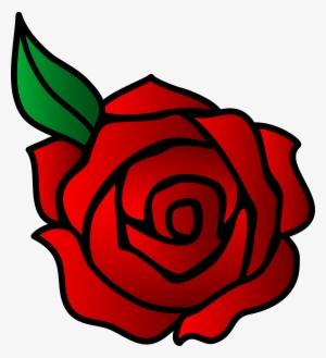 Roses Cartoon - Simple Rose Clip Art