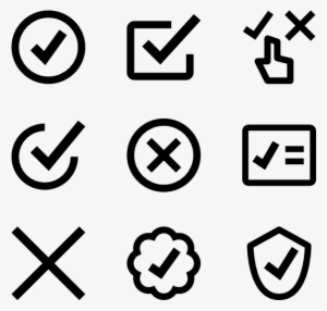 status 11 icons - status vector