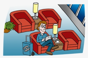 How To Sleep In The Airport - Waiting Area Airport Clipart
