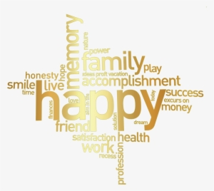Transparent Words Family - Icons Of Happy Family