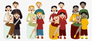 Cartoon Family Illustration - Familia De Dibujos Animados