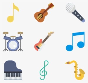 Music Elements 70 Icons - Music Instrument Icon Png