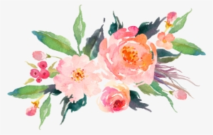 My Blog Got A Facelift This Week And I'm So Excited - Pink Watercolor Flowers Png