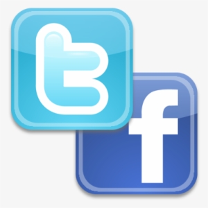 We Re On And Time To Like - Facebook Twitter Logos Small