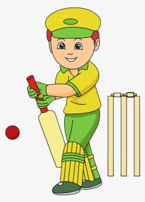 Cricket Clipart Png - Boy Playing Cricket Clipart