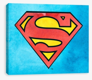 Superman Watercolor Logo - Pop Art Superman Logo