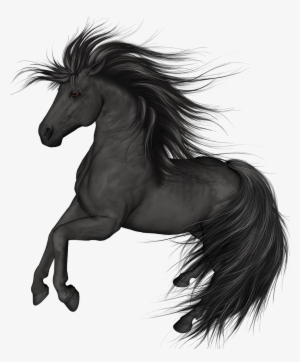 Black Horse Png Clip Art - Black Horse Png