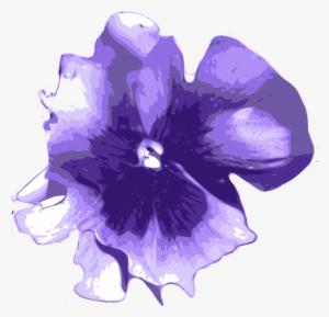 Watercolor Painting Flower Purple Violet Floral Design