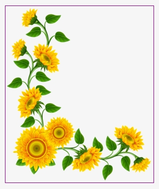 Sunflowers Png Simple Watercolor - Sunflowers Clipart