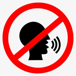 This Free Icons Png Design Of No Talking Sign