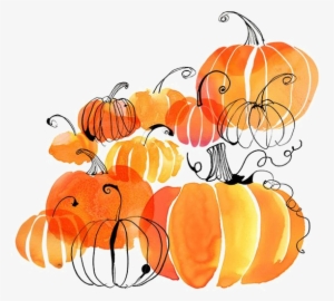 Jpg Free Pumpkin Watercolor Painting Clip - Pumpkin Illustration