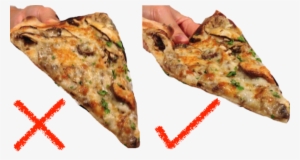 Why Does A Flat Pizza Slice Flop Over Unless You Bend - Folding Pizza
