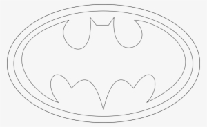 Batman Logo Stencil - Superheroes Logos Coloring Pages