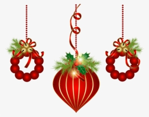 Clipart Black And White Download Transparent Red Christmas - Christmas Ornaments Transparent