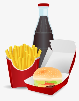 This Graphics Is Hamburg Menu About Cheeseburger, Coca - Fast Food Clipart Png