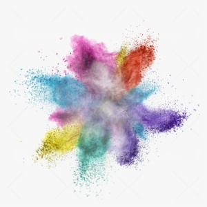 Go To Image - Color Powder Explosion Transparent Background
