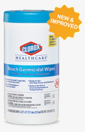 Clorox Bleach Heathcare Germicdial Wipes 70 Ct - Bleach Germicidal Wipes 6 3/4 X 9 Unscented 70/canister
