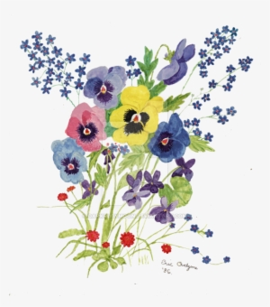 Watercolor Spring Flowers - Spring Flowers Paint Png