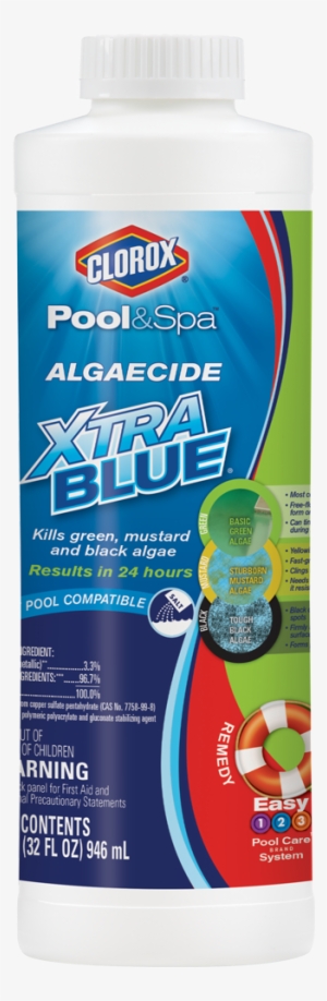 Pool Spa Algaecide Xtrablue Algae Treatment Oz - Clorox Poolspa 43040clx Algaecide Xtra Blue 40ounce