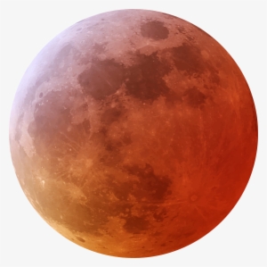 Red Moon Png Clip Art Image - Lunar Eclipse Clipart