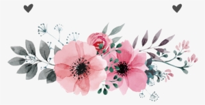 Watercolor Flower Png Free - Flower Pink Vector Png