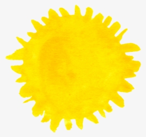 10 Watercolor Sun - Sun Watercolour Transparent Png