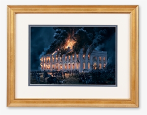 Burning Of The White House By Tom Freeman - 1813 Burning White House
