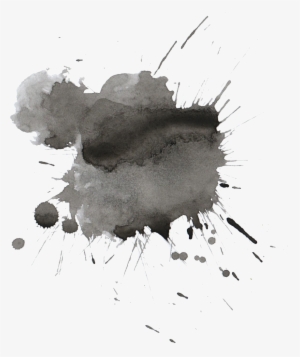 Png File Size - Water Paint Grey Png