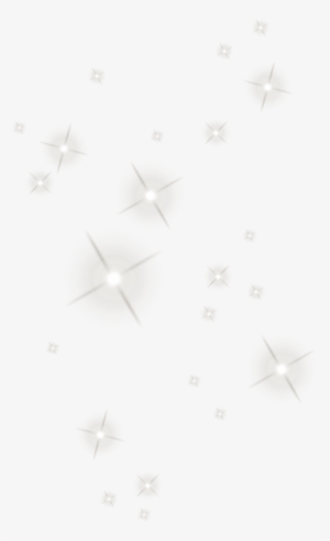 Floating Stars Png - White