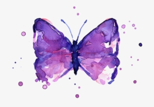 Abstract Purple Butterfly Watercolor Yoga Mat For Sale - Butterflies Art Blue Watercolor