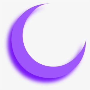 Lunar Clipart Clear Background - Purple Crescent Moon Png