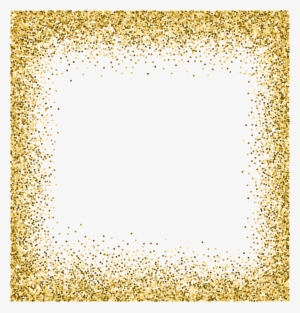 Transparent Border Gold Sparkle - Gold Glitter Background Png