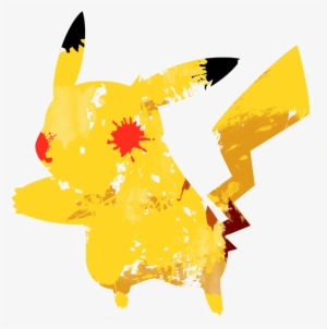 Pikachu 1 Paint Splatter Graphics By Hollyshobbies - Transparent Background Paint Splatter Png