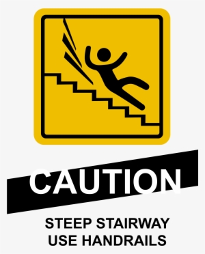 This Free Icons Png Design Of Caution Steep Stairs