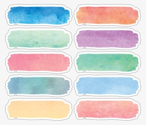 Tcr77362 Watercolor Labels Magnetic Accents Image - Teacher Created Resources Watercolour