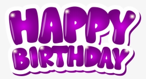 Happy Birthday Purple Clip Art Png Image Gallery Yopriceville