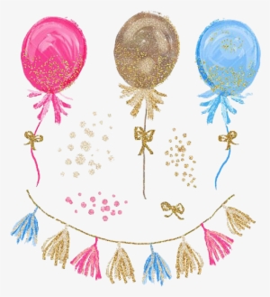 Https - //b - Top4top - Net/p 4947amse2 Paint Balloons, - Glitter Balloons Png