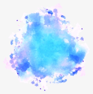 Sky Blue Png - Png Water Color Splash