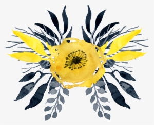This Graphics Is Watercolor Yellow Flower About Watercolor, - Yellow Flowers Watercolor Png