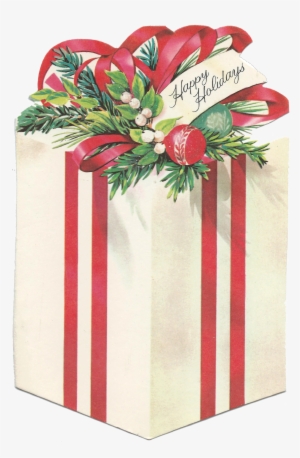 Vintage Christmas Presents Png - Vintage Christmas Present Clip Art