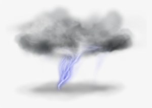 Cloud Air Rain Thunder Smoke Lightning Png - Thunderstorm .png
