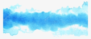 Blue Watercolour Gradient Fade Transparent Sticker - Watercolor Fade