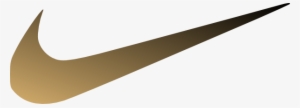 Gold Nike Swoosh - Nike Logo Png Gold