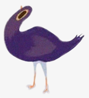 Trash Doves Png - Purple Bird Facebook Emoticon
