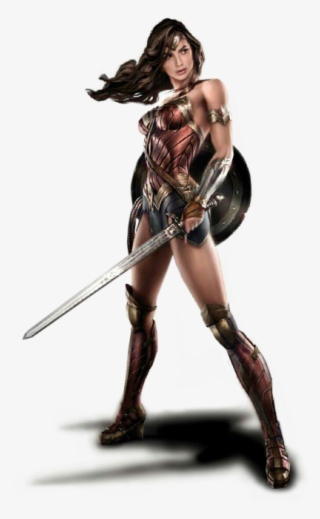 Wonder Woman With Sword And Shield Concept Art - Dceu Wonder Woman Png