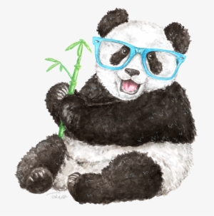 #panda #watercolor #hipster # - Watercolor Panda Png Transparent