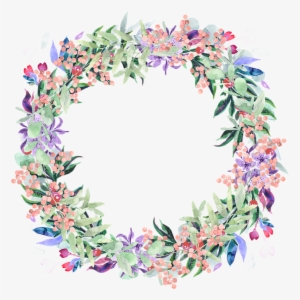 Wreath, Watercolor, Floral, Berries, Spring, Flowers